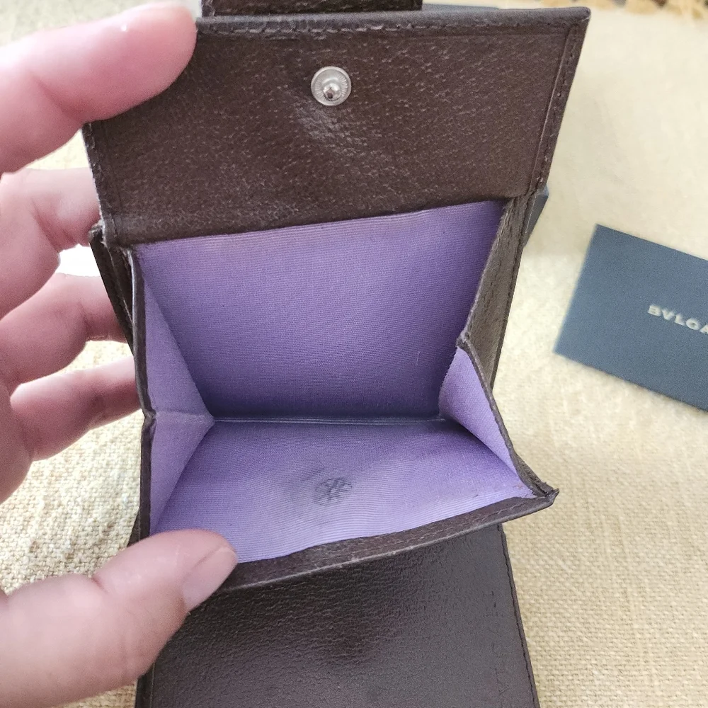 Bvlgari bifold logo wallet refurbished